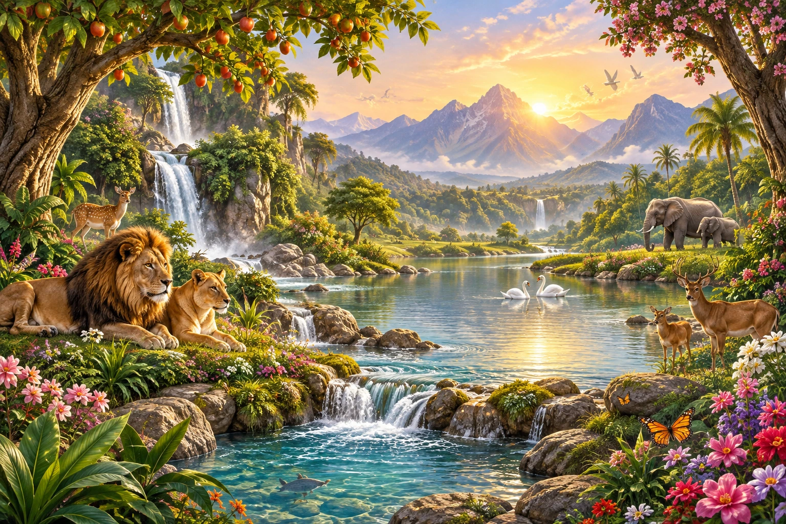 Bible-story landscape used inside the learning adventures